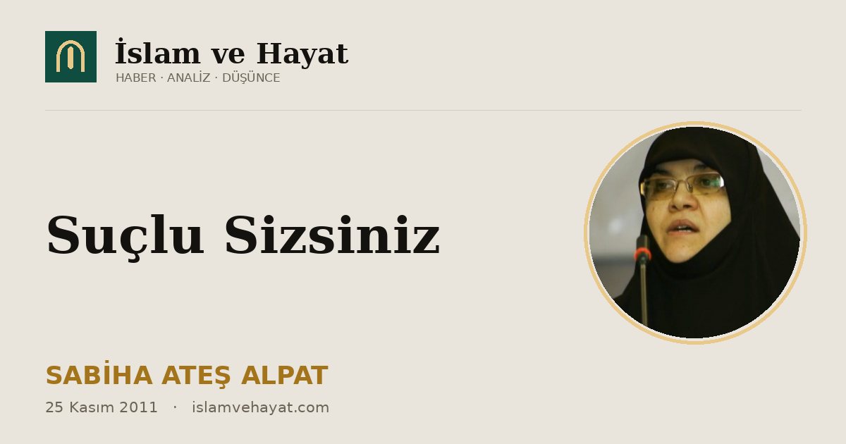 Suçlu Sizsiniz