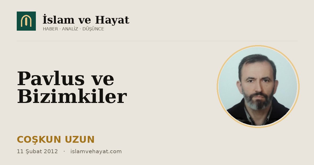 Pavlus ve Bizimkiler