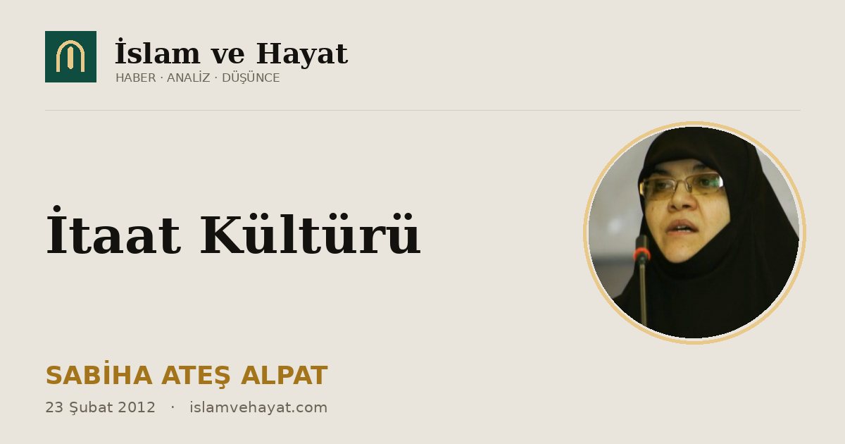 İtaat Kültürü