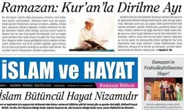 İslam ve Hayat dergisi “Ramazan” gündemiyle çıktı