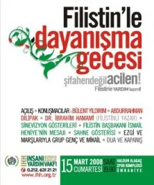 İHH’dan “Filistin’le Dayanışma Gecesi”