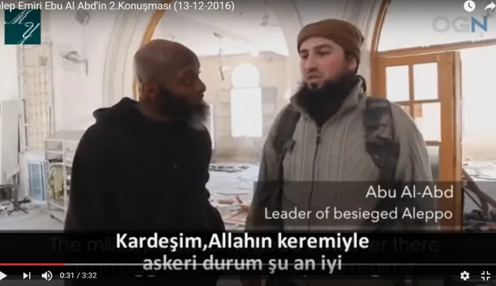 Halep Emiri Ebu’l Abid Dünyaya Seslendi: Hükümetlere baskı yapın (VİDEO)
