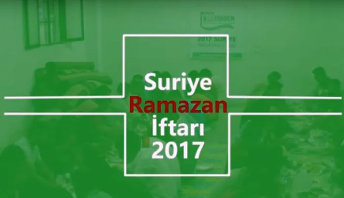 Kalem-Der’den Suriye’de iftar (VİDEO)