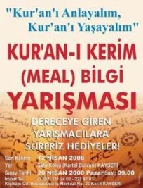 Kur’an Meali Bilgi&nbsp;Yarışması’na son başvuru yarın&nbsp;