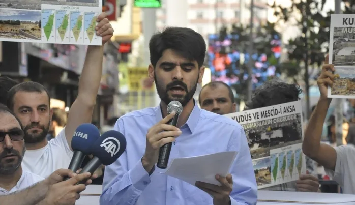 Bahçelievler Dayanışma Platformu, siyonist işgal rejiminin Aksa’ya yönelik saldırılarını protesto etti