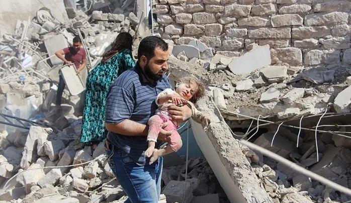 Kâfir Esed diktasının hava saldırılarında Doğu Guta’da en az 20 sivil daha katledildi