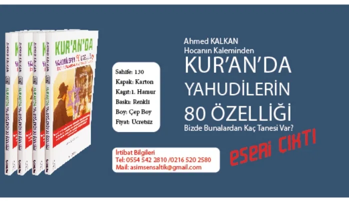 ''Kur’an’da Yahudilerin 80 Özelliği'' kitabı çıktı!