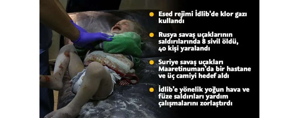 İdlib’de büyük katliam... Şehir ve çevresi Rusya ve Esed’in yoğun saldırısı altında