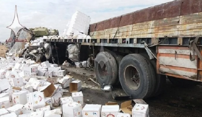 Eş büyük şeytan Rusya’dan yeni alçaklık: Tankla yardım tırını ezdiler