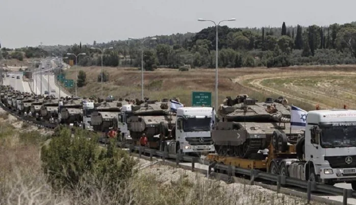 İşgal ordusu Gazze sınırına askeri yığınak yapıyor