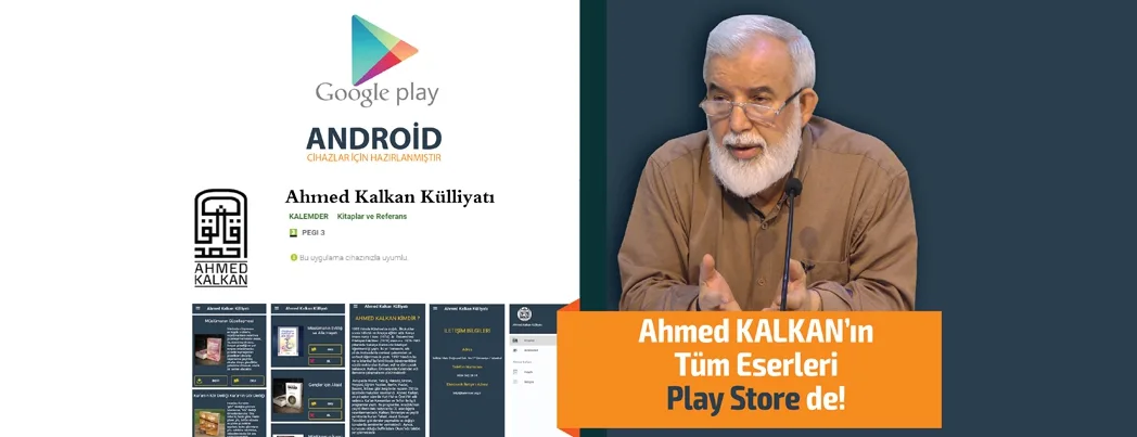 Ahmed Kalkan’ın tüm eserleri Play Store’da