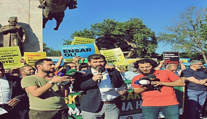 İstanbul’da yapılan ''Muhacirlerle dayanışma'' eyleminden notlar