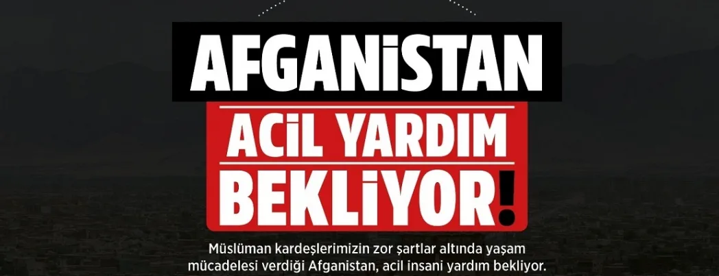 Yeryüzü Ensarları’ndan Afganistan’a yardım kampanyası