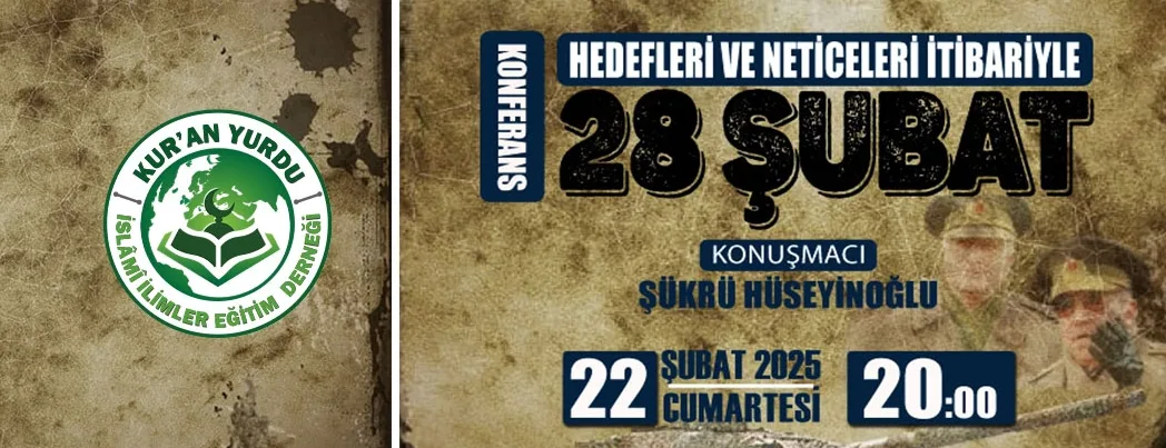 Kur’an Yurdu’ndan Konferansa Dâvet!
