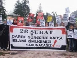 28 Şubat protesto edildi